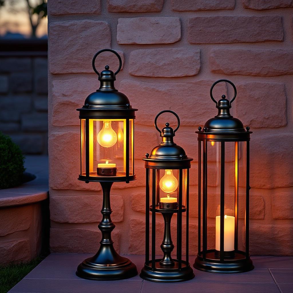 Jardín Brass Lantern